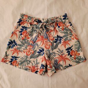 C&C California Shorts, Tropical Garden Print, Size 6